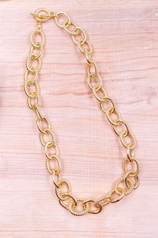 CHAIN LINK GOLD DIPPED NECKLACE