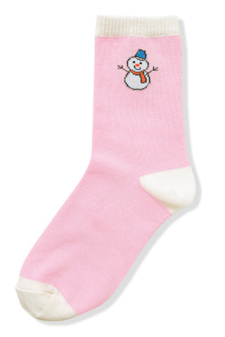 COLORBLOCK SNOWMAN SOCKS