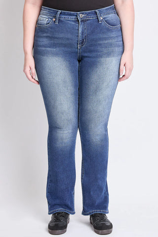 CURVY MIDRISE PREMIUM STITCH BOOTCUT JEANS