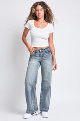 LOWRISE WIDE LEG CLEAN WASH JEANS (Copy)