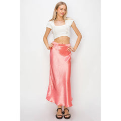 HIRISE SATIN MIDI SKIRT