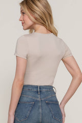 Short Sleeve Crew Neck ITY Bodysuit