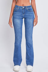 WANNABETTABUTT MIDRISE BOOTCUT CLEAN WASH JEANS