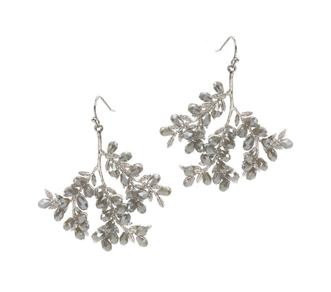Fern Earrings - Grey