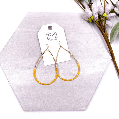 Quinn Earrings - Mustard