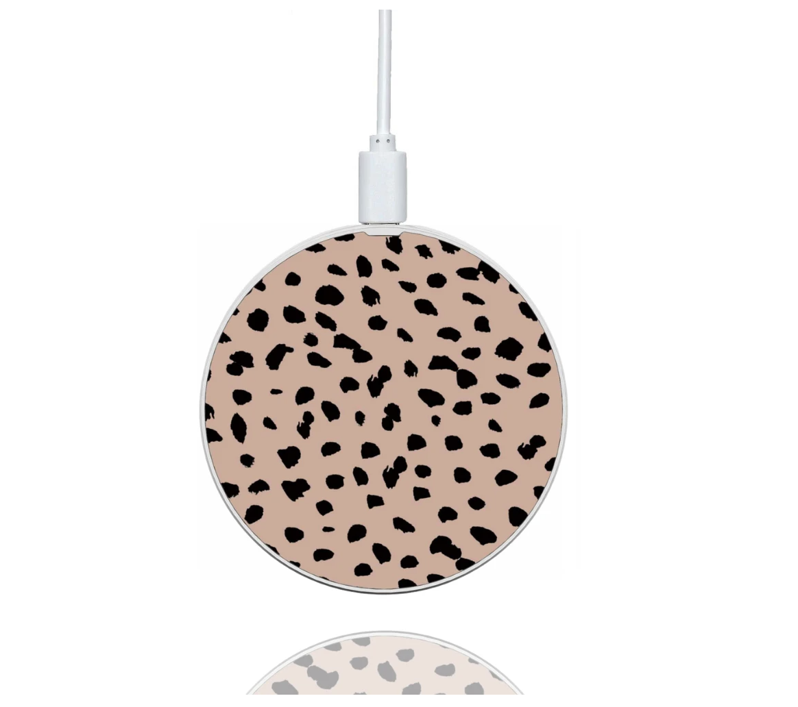 Tan Spots Wireless Charger