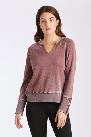 ANYA B/O L/S VNCK PULLOVER