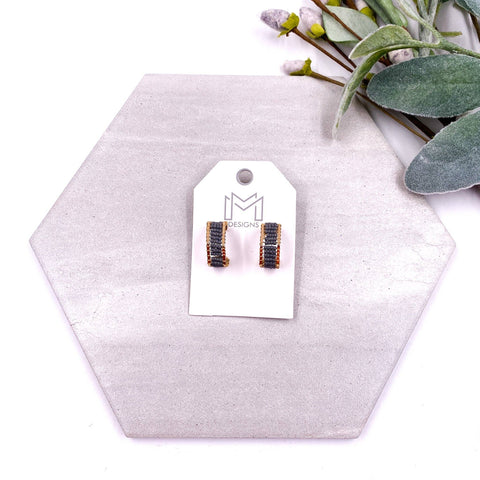 Looper Earrings - Grey