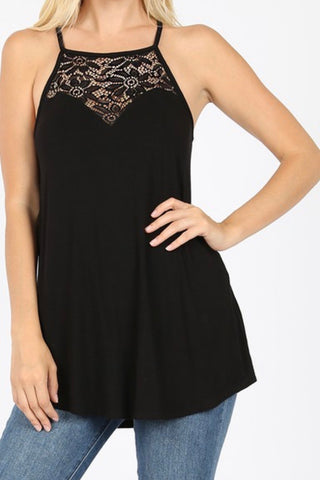 LACE PANELED CAMI