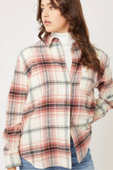 LONG SLEEVE BUTTON DOWN PLAID FLANNEL