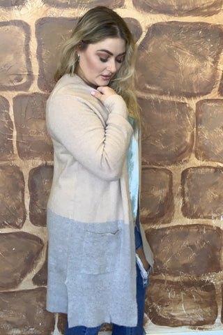 L/S SWTR CARDI W/POCKETS
