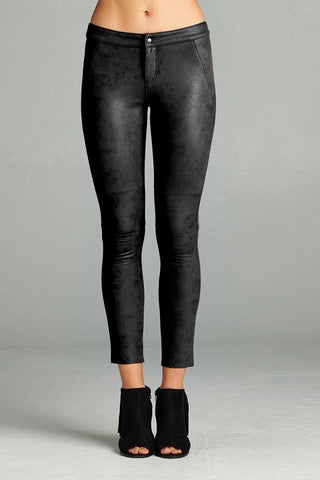 KENDRA SUEDE LEGGINGS