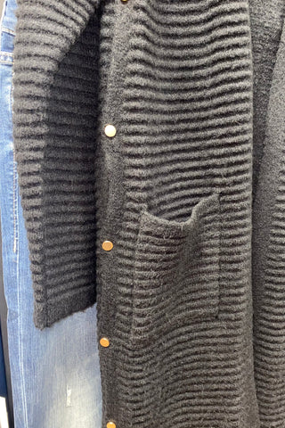 L/S SIDE SNAP SWTR CARDI