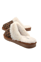 FLUFF SUEDE SLIP ON WITH FAUX SHERLING