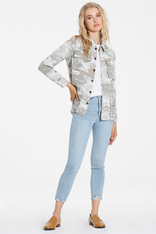ROXIE EMBROIDERED CAMO JACKET