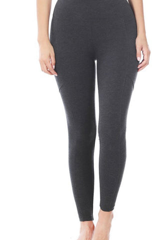 WIDE WAISTBAND LEGGING WITH POCKETS
