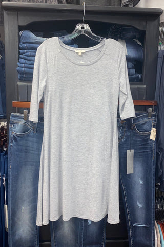 ELBOW SLV KNIT DRESS