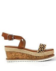 MAIA WEDGE SANDAL WITH ANKLE STRAP