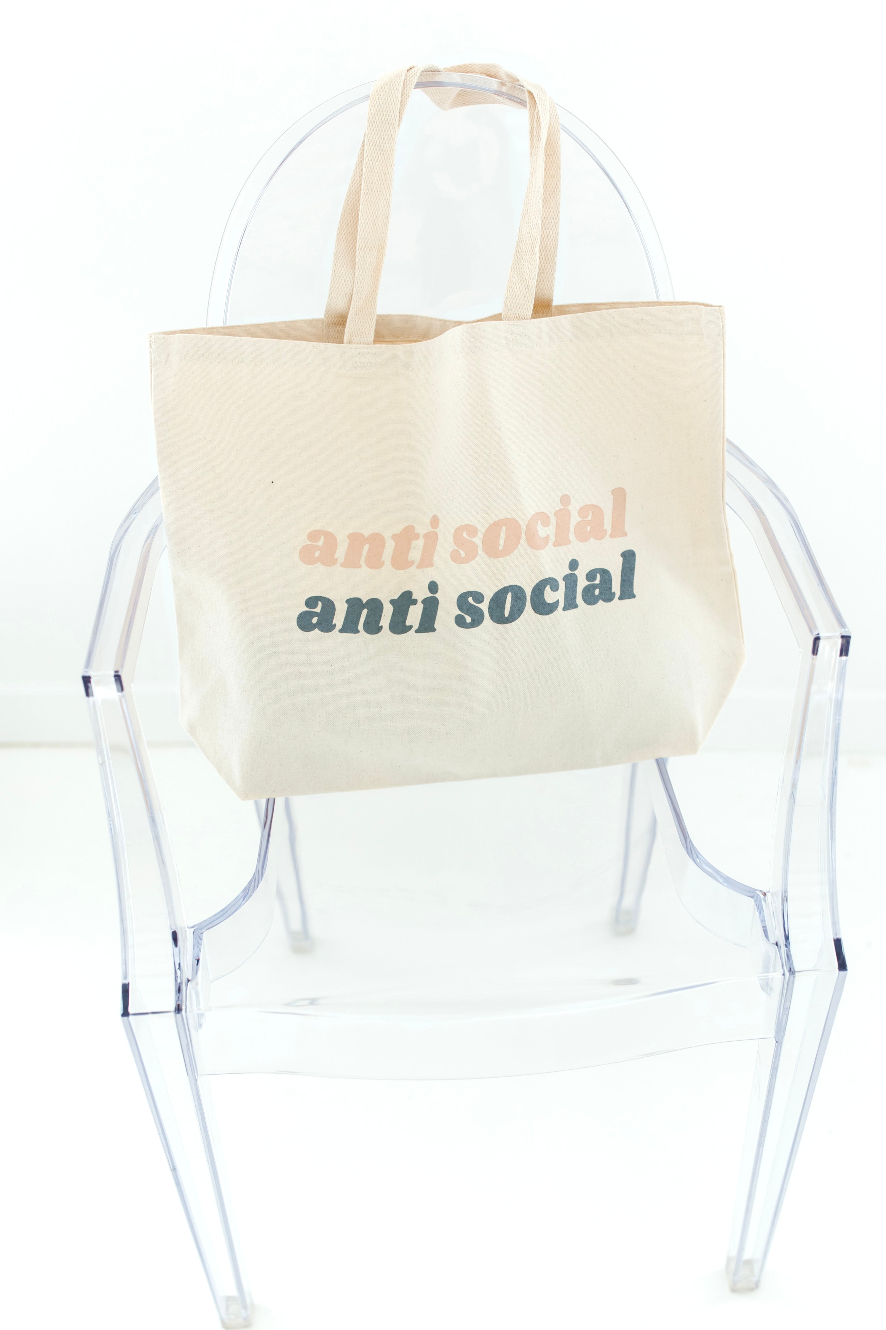 Anti Social Large Tote Bag