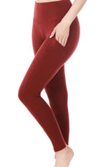 WIDE WAISTBAND LEGGING WITH POCKETS