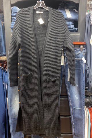 L/S SIDE SNAP SWTR CARDI