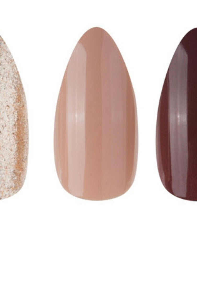 NAIL CREATIONS LUX | STILETTO WARM BROWNS