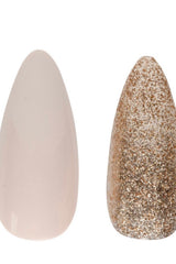 GLAM COUTURE ALMOND SHINY GLITTER NAIL KIT