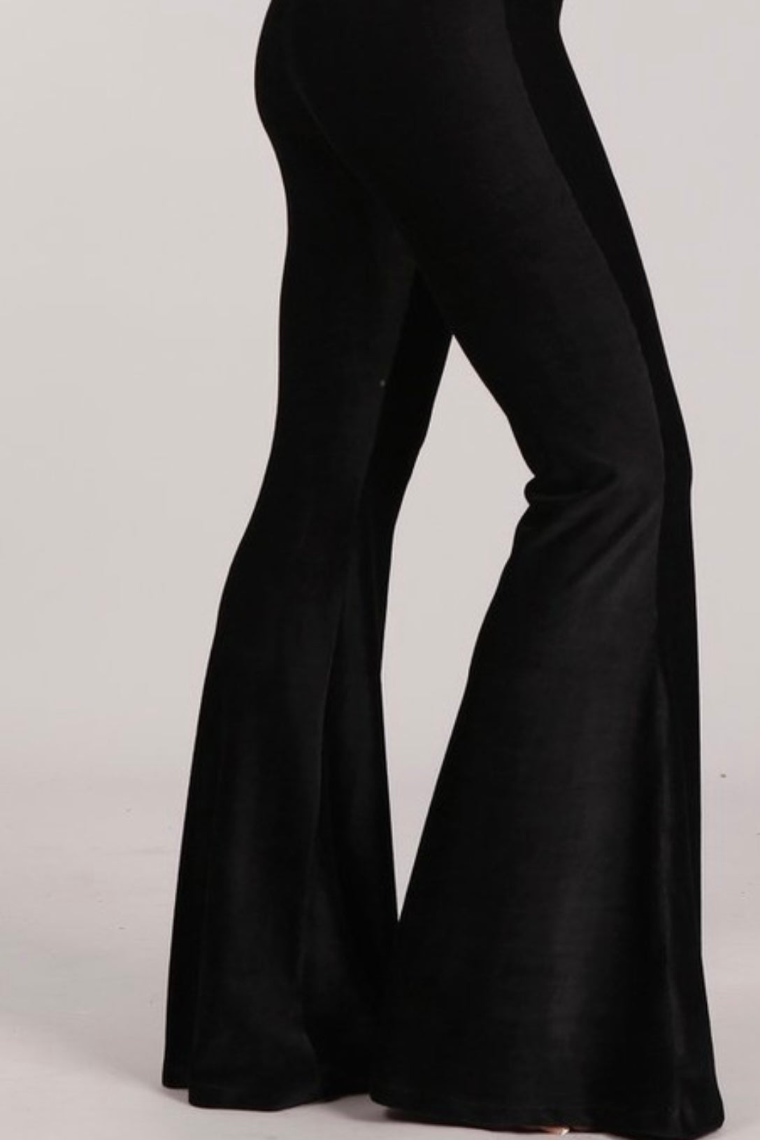 FIT AND FLARE RIBBED VELVET BELLS