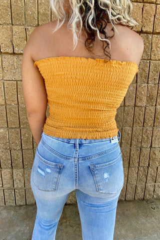 SEERSUCKER TUBE TOP