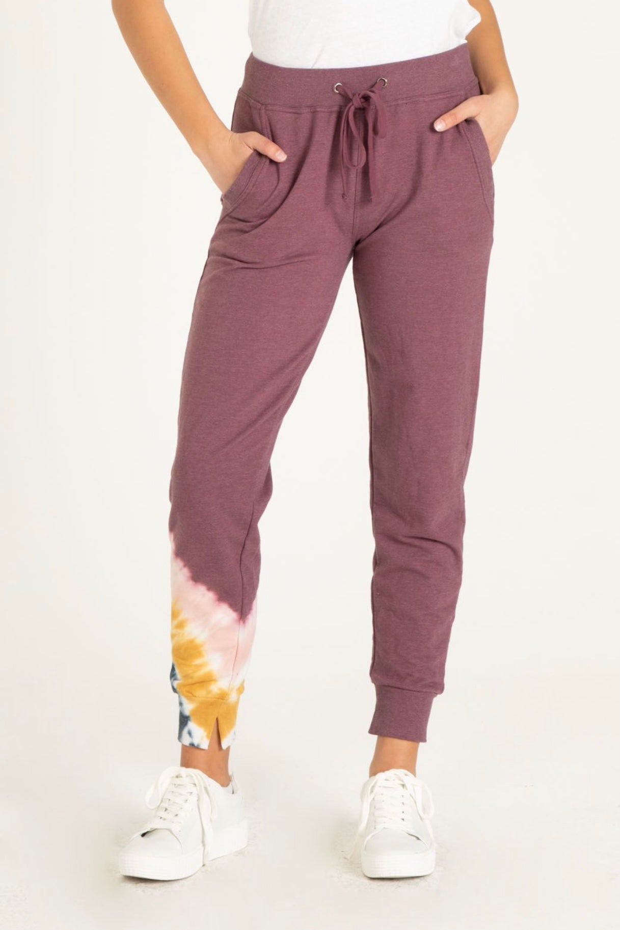 GWEN JOGGER WITH TIE DYE DETAIL – The Hotpink Daisy